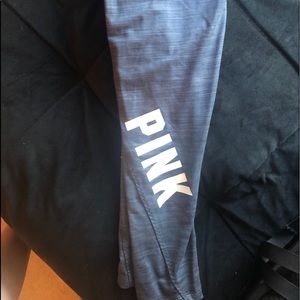 heathered grey PINK ultimate leggings